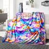 Colorful Butterflies Home Customize Your Name Blankets Soft Comfortable Lightweight Allseason Multiuse Throw Perfect For Picnic Sofa Office Bed Living