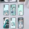 Мультяшный Аниме H-Hatsunes MIku Чехол для Телефона Черный Силиконовый Мягкий Для Samsung Galaxy A73,A72,A71,A70,A53,A52,A51