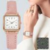 Модные унисекс новые светящиеся женские кварцевые часы Montre Femme модные квадратные наручные часы часы для женщин часы из кожи брендовые часы