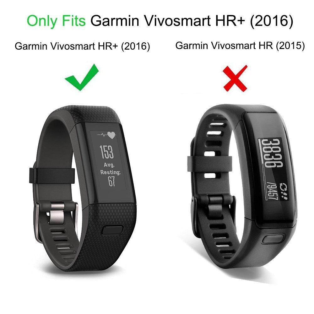 Для Garmin Vivosmart HR+ Силиконовый ремешок Замена браслета для фитнес-трекера Garmin Vivosmart HR+
