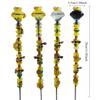 Декор для сада Пчела Садовые колышки Волшебная палочка DIY Колышки с бусинами для рукоделия, Желтый, 1 шт.