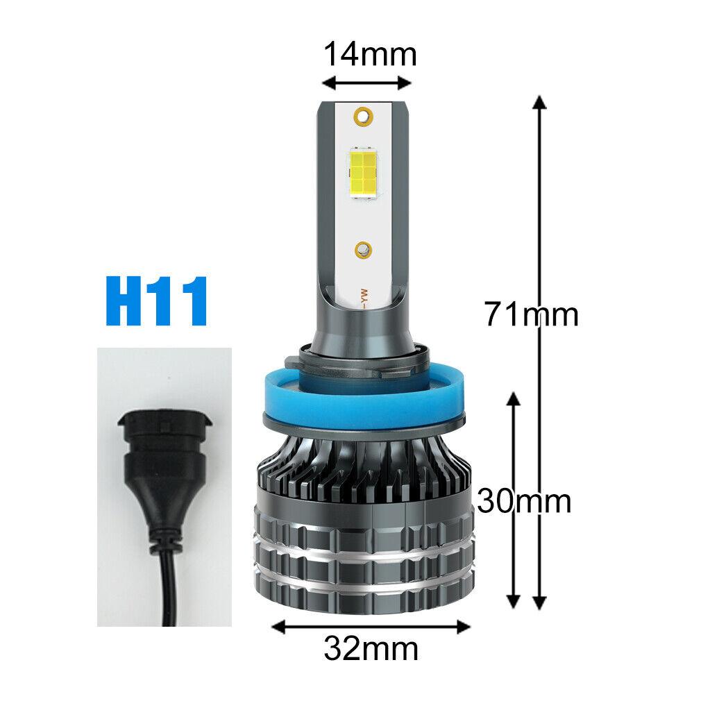 2 шт. H4 светодиодные фары H11 Canbus 20000Lm 6000K 4300K ​​3000K 3 меняющие цвет передние лампы H8 9005 HB3 9006 HB4 9012 Hir2 H27 880 881 автомобильные противотуманные фары