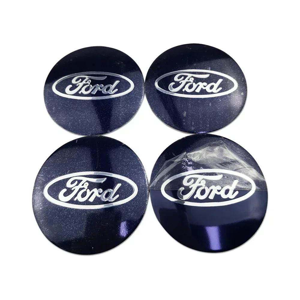 Car Sticker 2025 Hot New 56MM Car Decals Wheel Rims Center Hub Stickers for Ford Kuga Fusion Shelby ST RS Mondeo Focus 2 3 Fiest