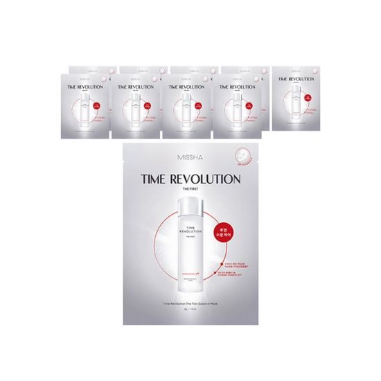 MISSHA Time Revolution The First Essence Face Mask Hydrating & Brightening Sheet Mask 30g x10