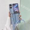 Применимо для OPPO Find N2 Find диагональный ремешок джинсовый чехол для мобильного телефона ремешок для ношения на шее противоударный складной защитный чехол