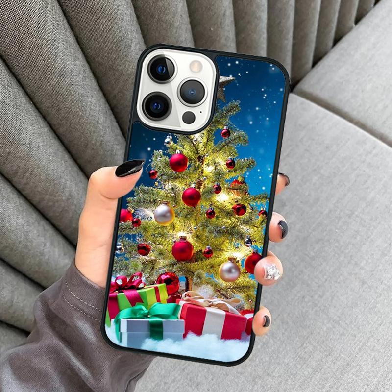 Чехол для телефона 'Рождественская елка' для iPhone 16 15 13 14 Pro Max 11 12 Mini Plus 2022 XR XS MAX Обложка coque