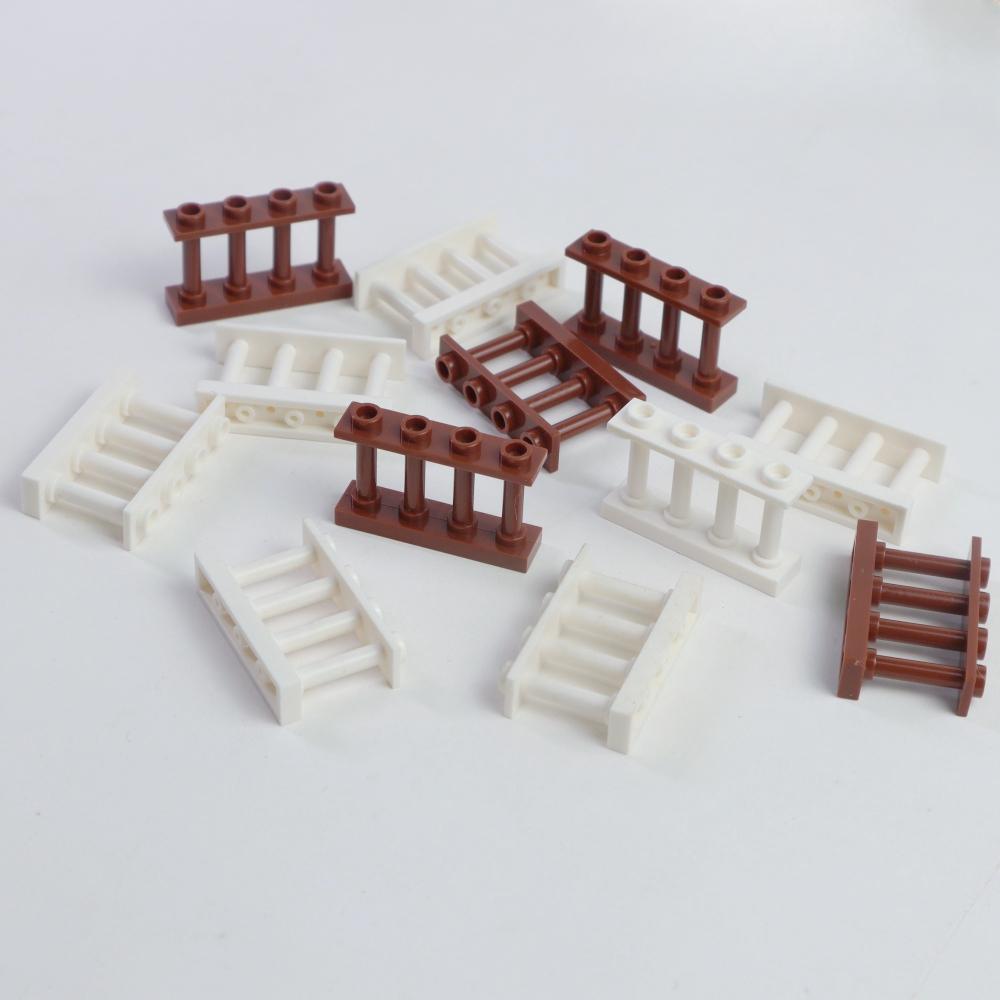 20 шт. DIY Забор Перила Совместимые Модели Строительные Блоки Аксессуары Базовые Компоненты для Дома Сада Подарок Игрушечные Детали Совместимые