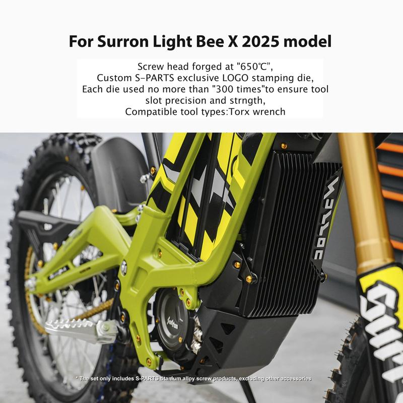 Motorcycle Refit For Surron Light Bee X 2025 model  titanium alloy Screw Complete vehicle