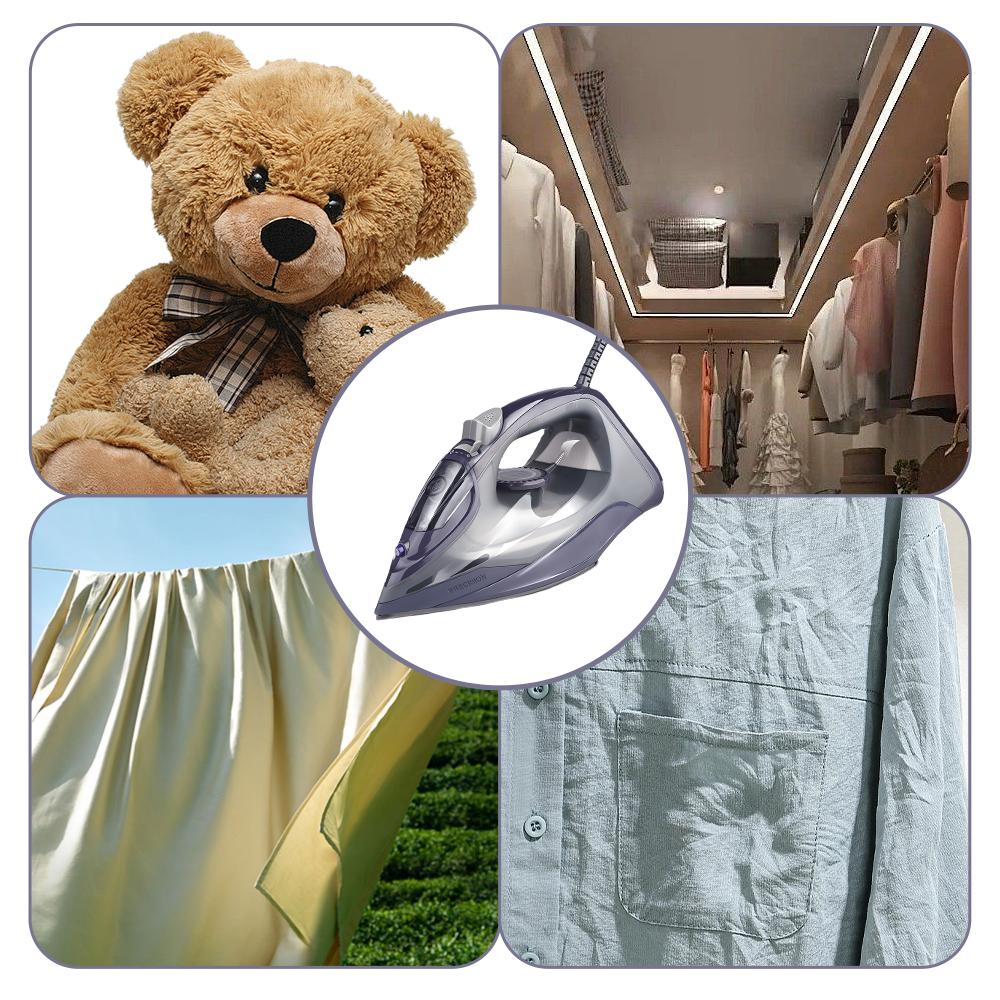 Паровой утюг SOKANY для одежды с точным термостатом, 2600 Вт, портативный плоский утюг с