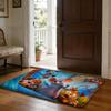 Floor Mat Soft Flannel Rug Non Slip Absorbent Mat for Bathroom Bedroom Home Decor E Epic TailS