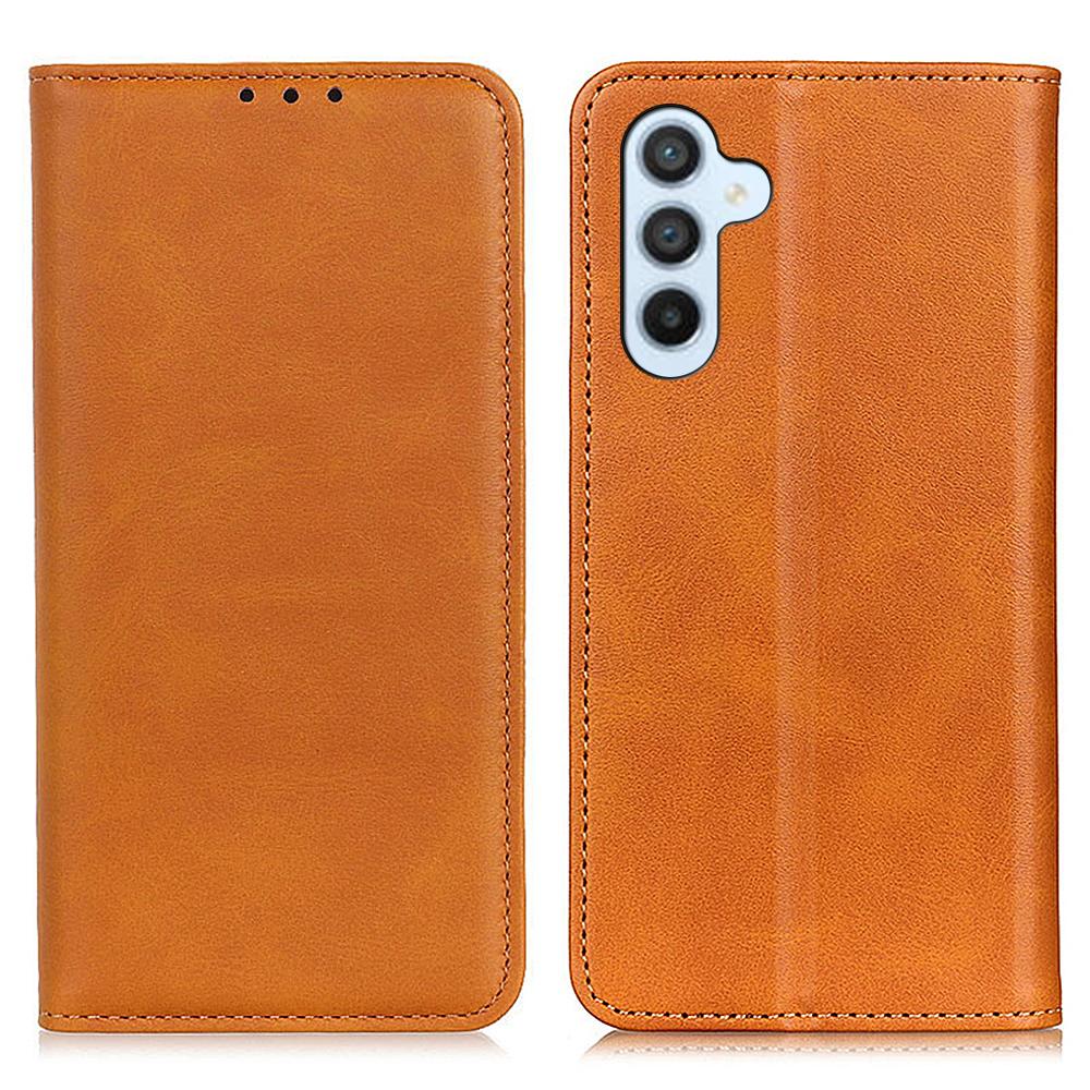 For Samsung Galaxy S26+ Case Cowhide Texture Split Leather Flip Wallet Phone Cover