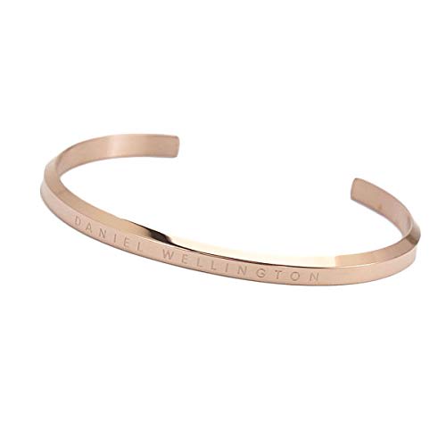 Daniel Wellington Watch DW00700002 with Bangle Set In Rose Gold and Petite Melrose Black, 32mm, Small