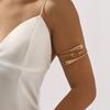 Zinc Zinc Alloy Armband Arm Chain Hollow Flower Circle Upper Arm Bracelet Opening Cuff Bracelets Girls