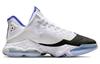 Nike LeBron 19 Low White Medium Blue Siren Red Black DH1270-100