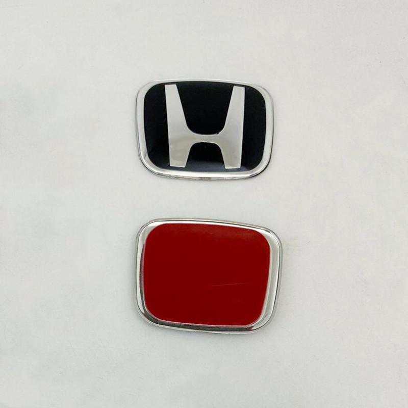 YTR11PCS Honda Steering Wheel Emblem H-Sticker in Red Black Blue - Interior Modification for Accord City CRV Jade Fit Odyssey Hybrid