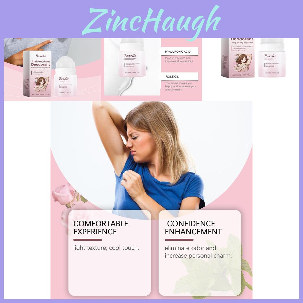 Refreshing Roll-on Fragrance With Delicate Rose Scent For Portable Body Care 50ml