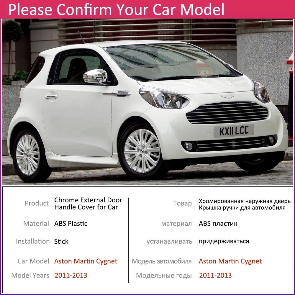 Для Aston Martin Cygnet AJ10 10 2011 ~ 2013 Хромированная внешняя дверная ручка, автомобильные аксессуары, наклейки, накладка, набор из 2 дверей