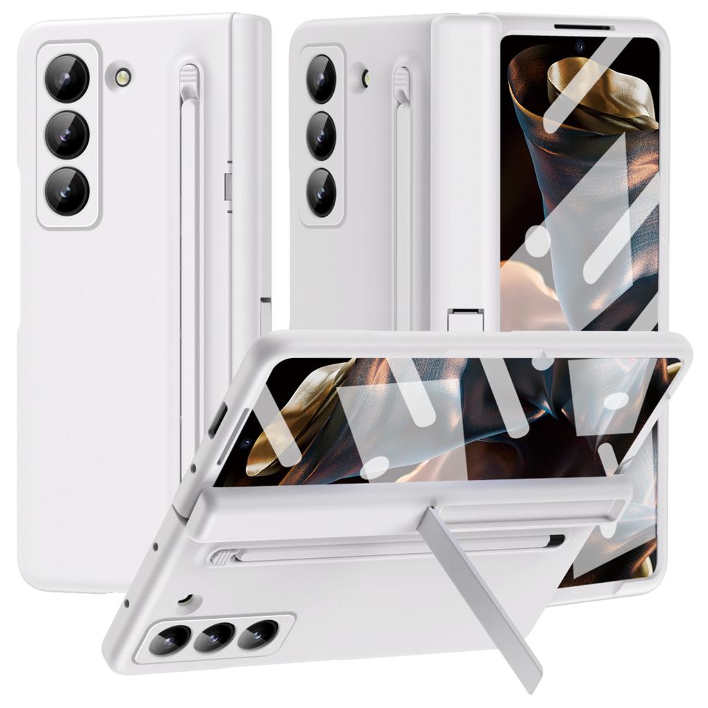 Чехол-подставка для телефона Samsung Galaxy Z Fold Special/Z Fold 6 Slim/W25 Задняя крышка из ПК со стилусом и защитной пленкой из закаленного стекла