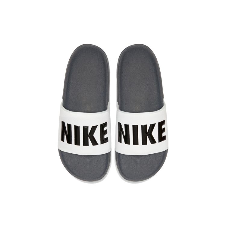 Nike Offcourt Slide темно-серые белые мужские кроссовки черные BQ4639-001