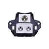 Vehicle Ground Terminal Block Metal Housing with Clear Cover for Amplifier Ground Cable Layout and Wiring Projects