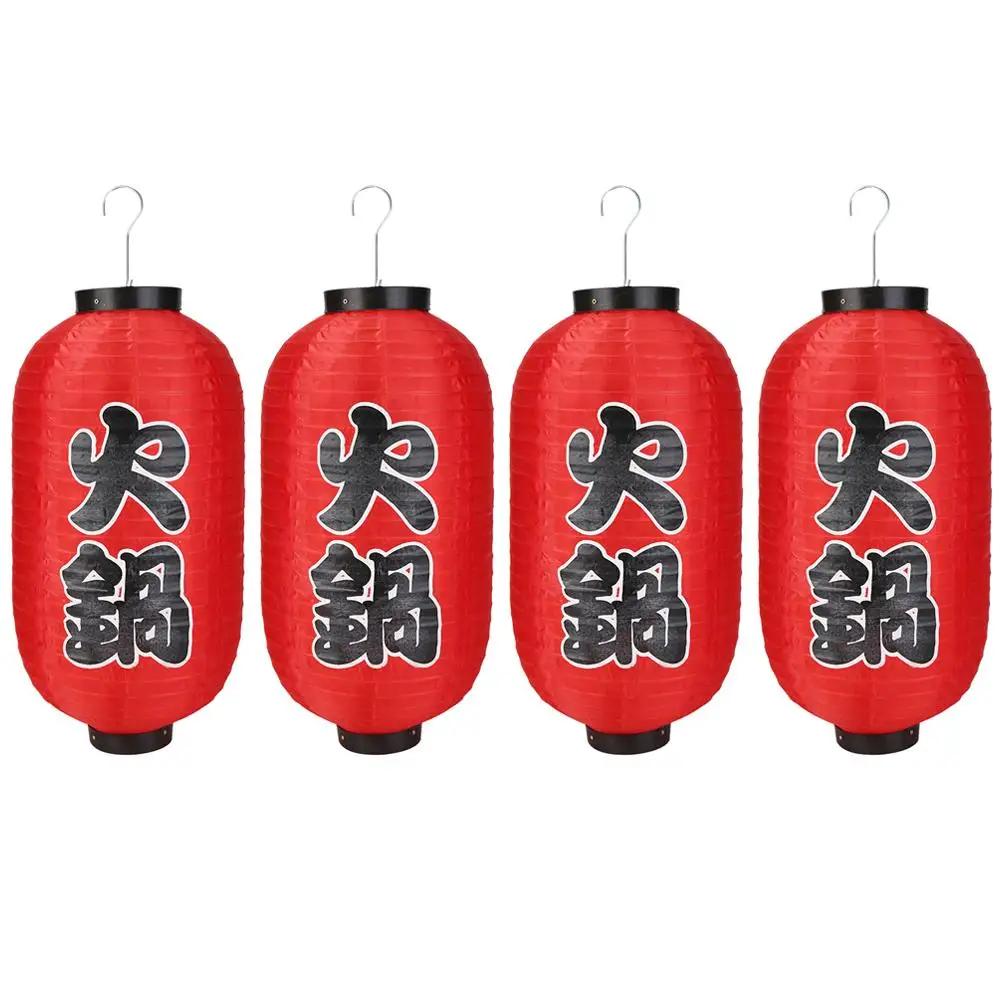 1/2/4pcs 10 Inch Hot Pot Sushi Lantern Japanese Style Printing Waterproof Bar Lanterns Restaurant Pub Decoration Accessories