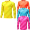 Kids Boys Padded Goalie Shirt Goalkeeper Jersey Tee Stylish Print Long Sleeve Football Training Tops Activewear