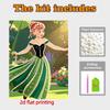 Disney Pearl Painting Frozen Anna Handmade DIY Pearl Gem Painting Pictures Crafts Special Shape Home Wall Decoration