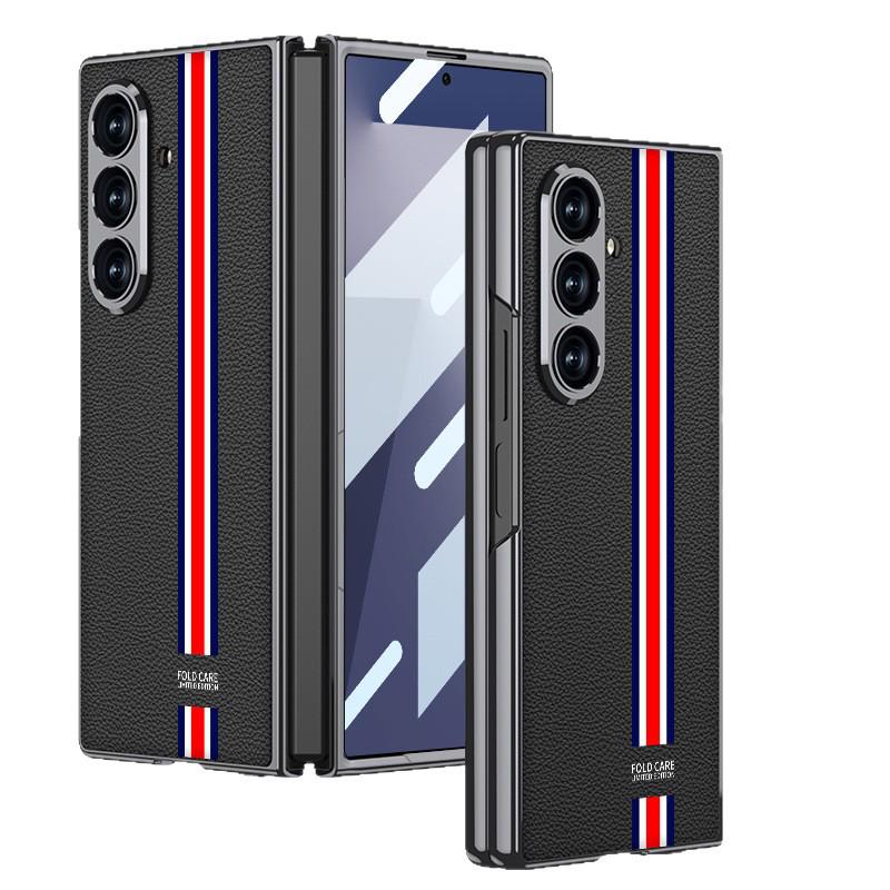 Высококачественный защитный чехол из ПУ-кожи Samsung Z Fold7 для мужчин