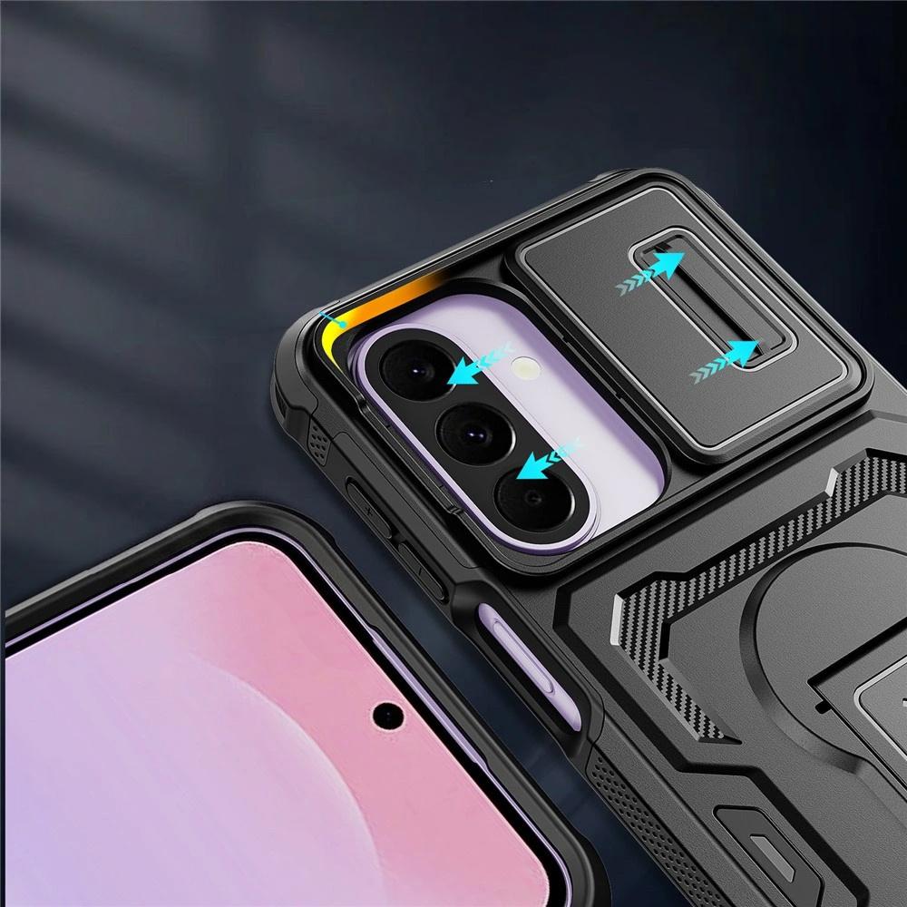 Armored case for Samsung Galaxy A27 5G, with camera shutter, black