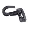 5 Pcs Curved Hook Fasteners Alloy Heavy Duty Multifunctional Arc Hooks for Outdoor with Screws Black