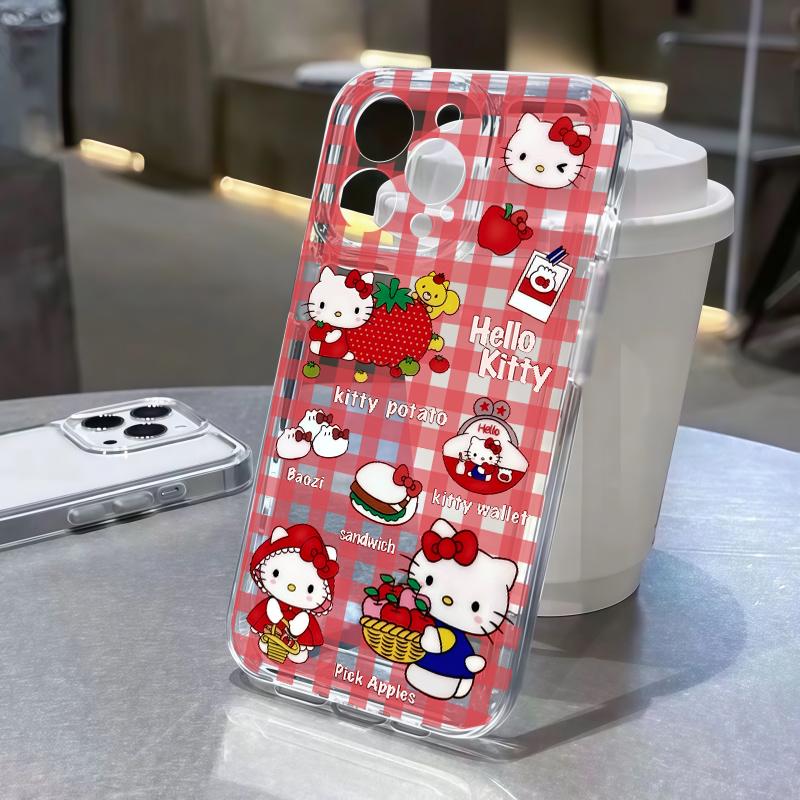 Hello Kitty Transparent Casing For Motorola Moto G60 G73 G53 G72 G52 G71 G22 G30 Edge 40 Pro G32 G30S 5G Cartoon Thin Phone Case