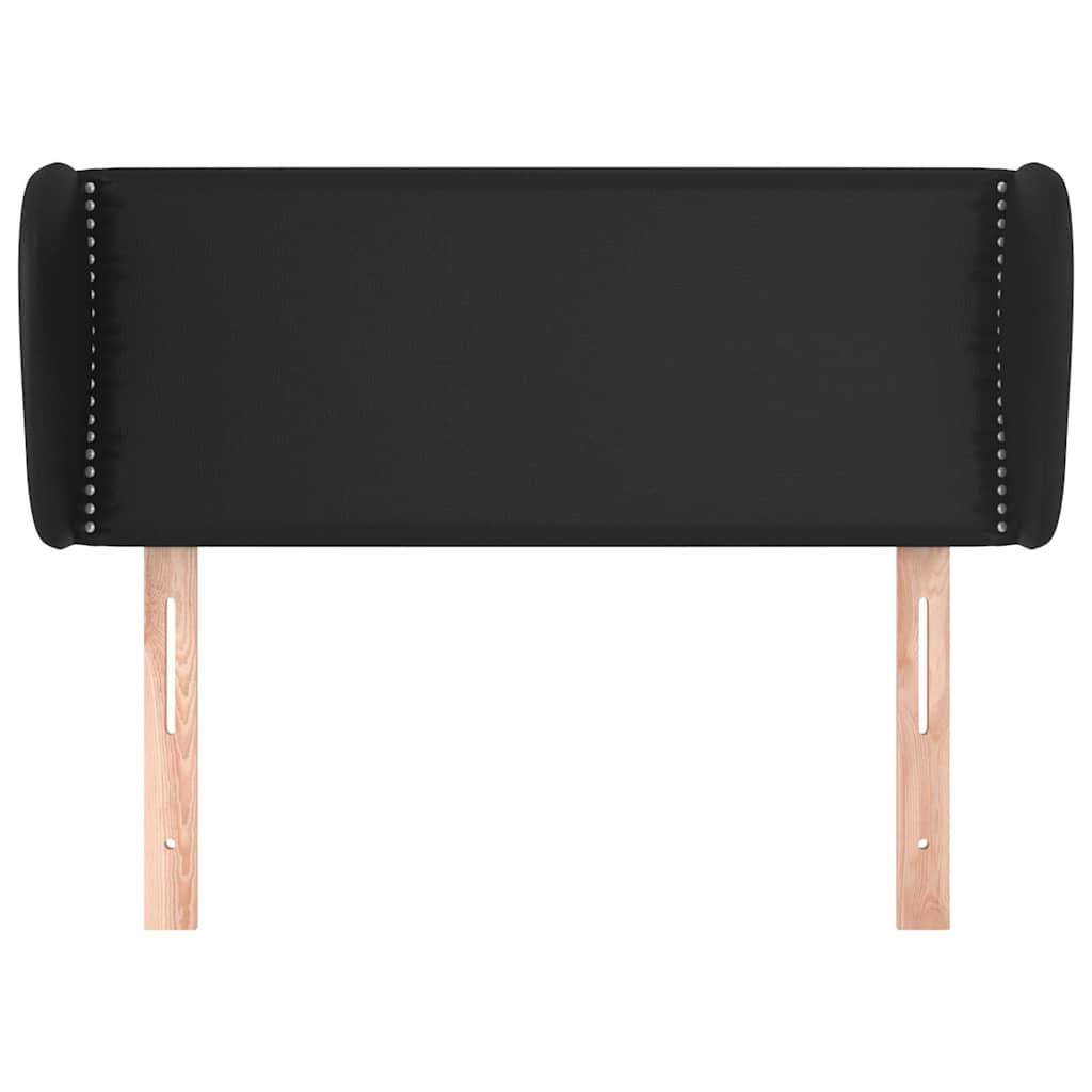 Headboard with Wings Black 103x23x78 88 cm Faux Leather