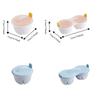 2 Piece 1/2 Cavity Kitchen Microwave Egg Cooker Heat-resistant Egg Poaching Cup  Breakfast