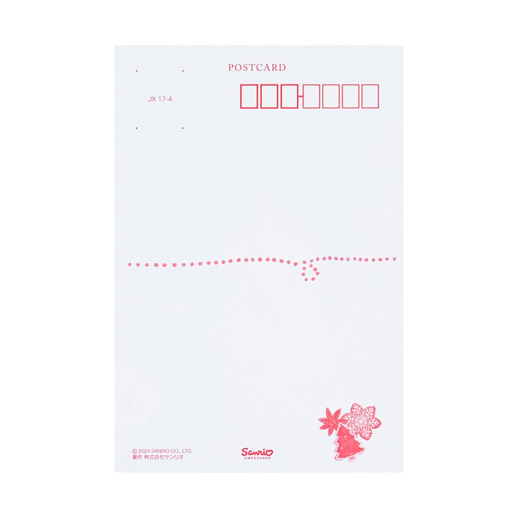 Sanrio Christmas Card Postcard Christmas Accessories Message Card Greeting Card JX 108073 17-4