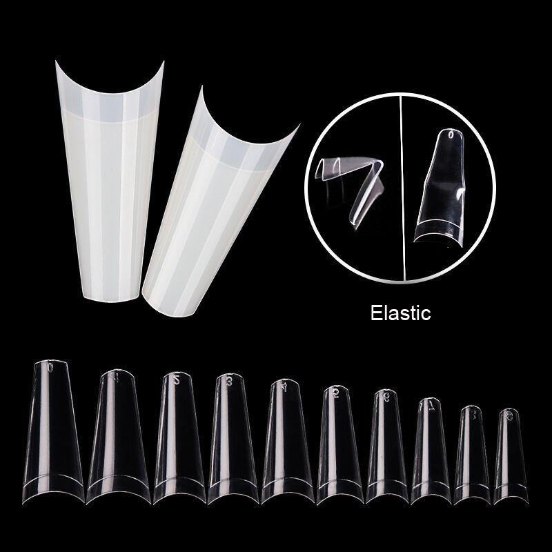 500 шт. прозрачных натуральных французских балетных накладных акриловых ногтей, УФ-гель, ультрагибкие накладные ногти, маникюрные инструменты своими руками