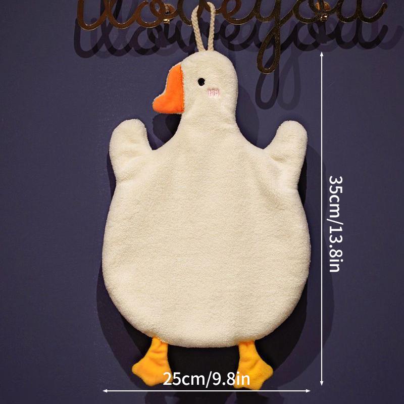 Cute Cartoon Hand Towel Hanging Towels Double-thickness Hand Towels for Bathroom Kitchen Interesting Children's Towels