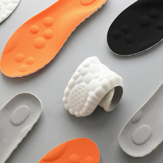 1 Pair Breathable Sports Insoles U-Heel Arch Support Orthopedic Inserts Soft Running Shoe Sole Shock Absorption Foot Pads