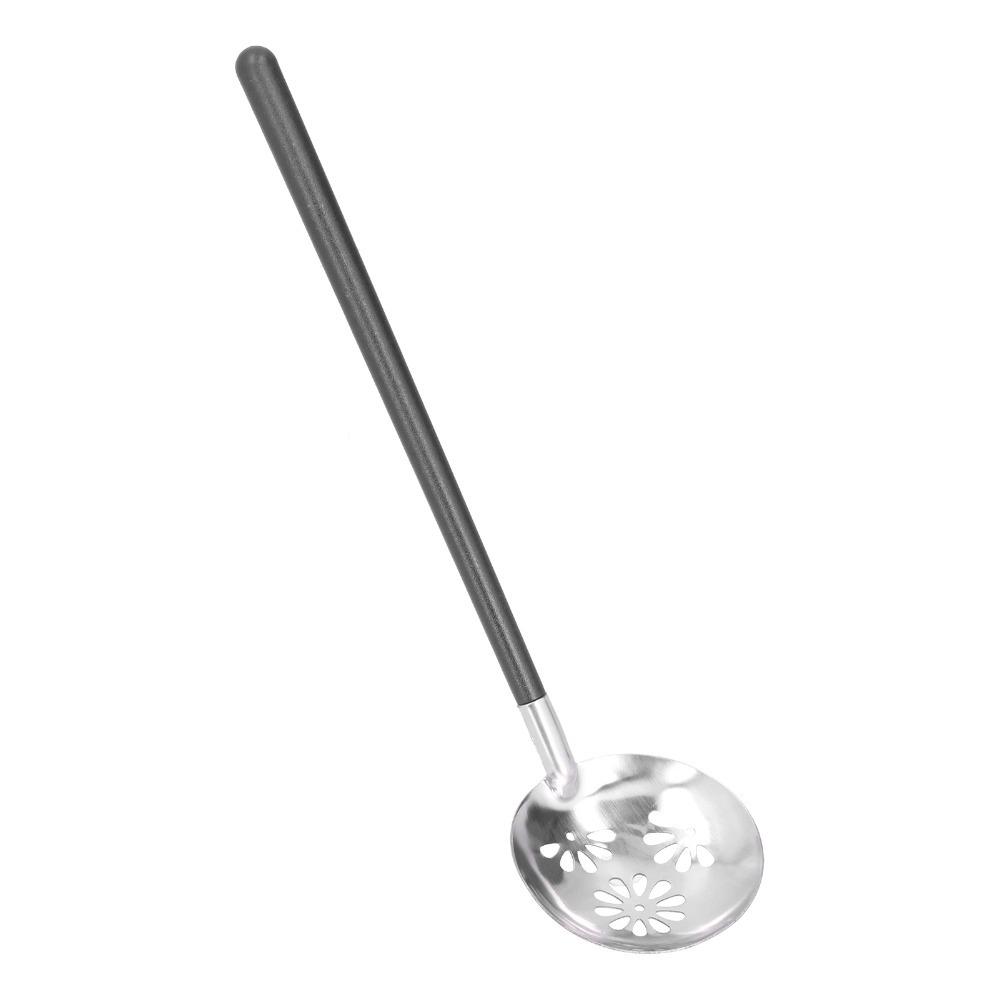 Durable Tool Rustless Strainer Hollow Mesh Japanese Style Hot Pot Spoon Slim Handle Mini Size Ramen Scoop Household Kitchen