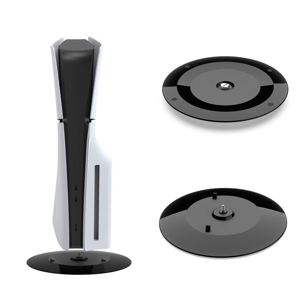Для PS5 Slim Vertical Stand Black PC Metal Game Console Base Кронштейн для Sony Playstation 5 Slim Disc Digital Edition Base