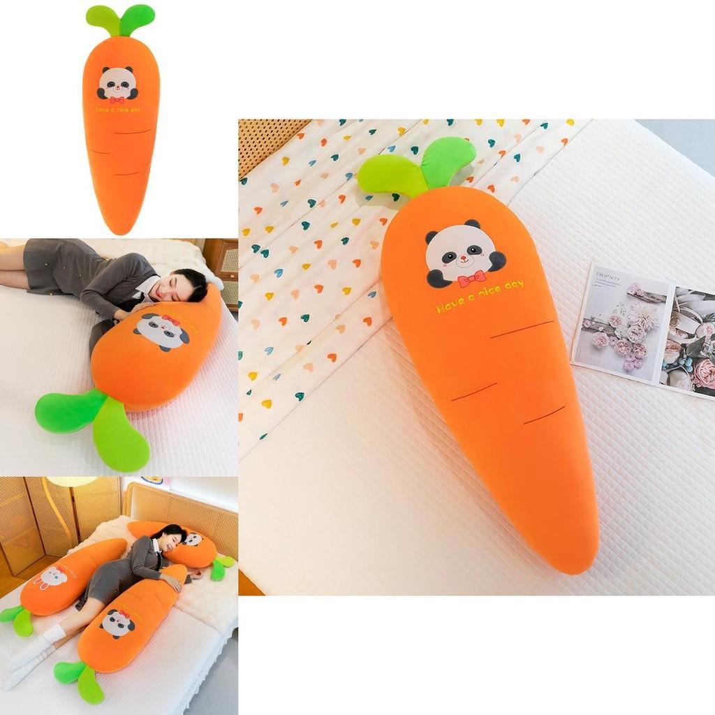 Soft Carrot Cartoon Stuffed Doll For Sleep Comfort And Playtime