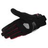 Komine GK-1633 3D Protective Mesh Gloves for Motorcycles Black Red XL
