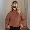 Women's Full Zip Short Jacket Casual Long Sleeve Stand Collar Crop Coat Drawstring Hem Fall Sweatshirt with Pockets