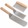 Professional Griddle Spatula Set - Stainless Steel Metal Spatula and Griddle Scraper - Heavy Spatula Griddle Accessories, Perfect for Cast Iron Griddl