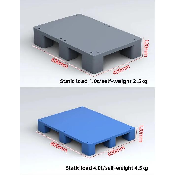 Heavy Duty Plastic Pallets Moisture-Proof Furniture Cups Non-Slip Supermarket Display Platforms Goods Forklift Loading Boards