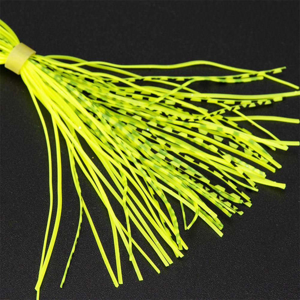 Spinner Sinking Lifelike Jig Bait Silicone Skirts Soft Fishing Lures Beard Windless Rubber Squid