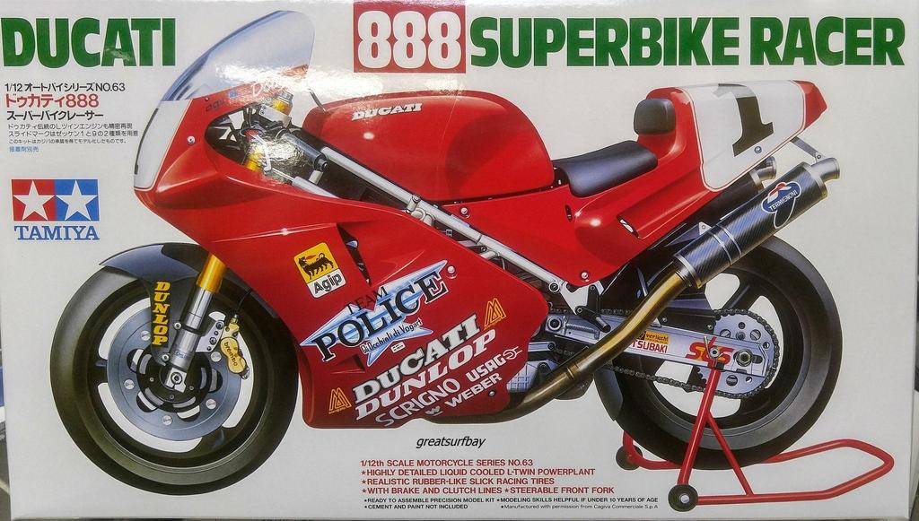 Tamiya Мотоциклетная серия Ducati 888 1/12