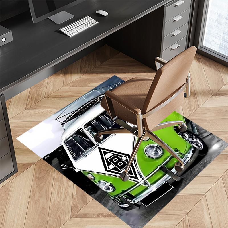 Borussia Monchengladbach logo Printed Absorbent Washable Carpet, Non-Slip Bathroom Mats, Kitchen Rugs, Yoga Mat,Living Room Entrance, Camping Picnic R