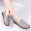 Женские мокасины кожаные туфли для вождения удобные туфли на плоской подошве повседневные туфли медсестры для ходьбы минималистичные летние туфли без застежек для женщин
