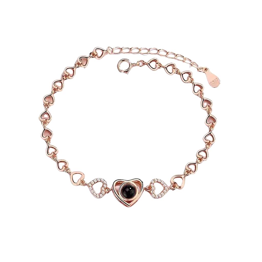 Персонализированный Кастомизированный Браслет с Проекцией Цвета Любви с Фотографией, Юбилейный Памятный Подарок на День Рождения для Матери, Леди, Жены, Дочери, Бабушки