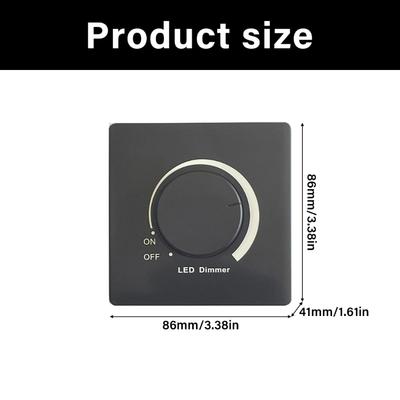 Настенный светильник типа 86, светодиодные диммеры, диммеры с поворотной ручкой, регулятор яркости 300 Вт, простой в использовании